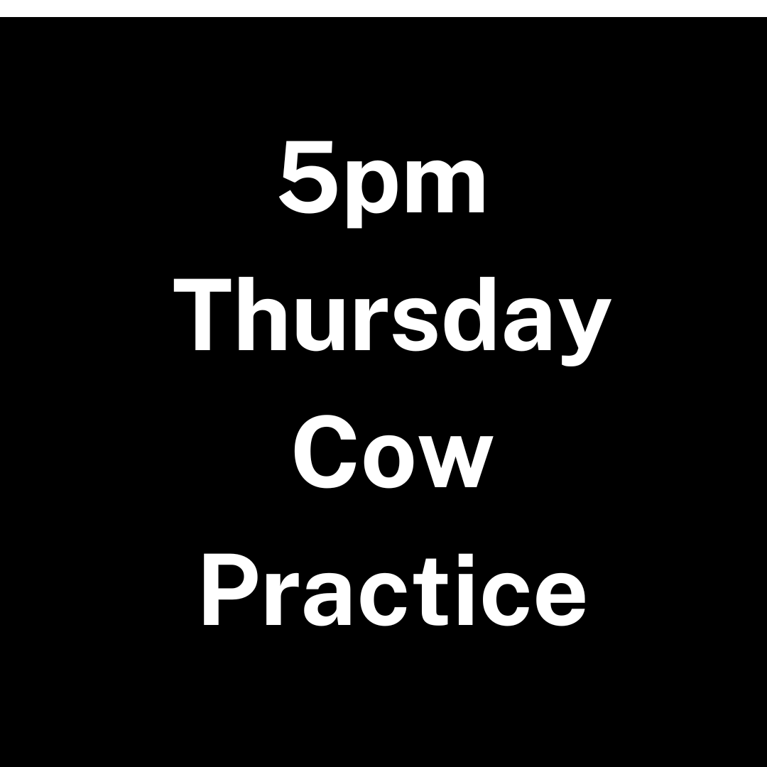 Hamilton Thursday Cow Practice - 5:00pm