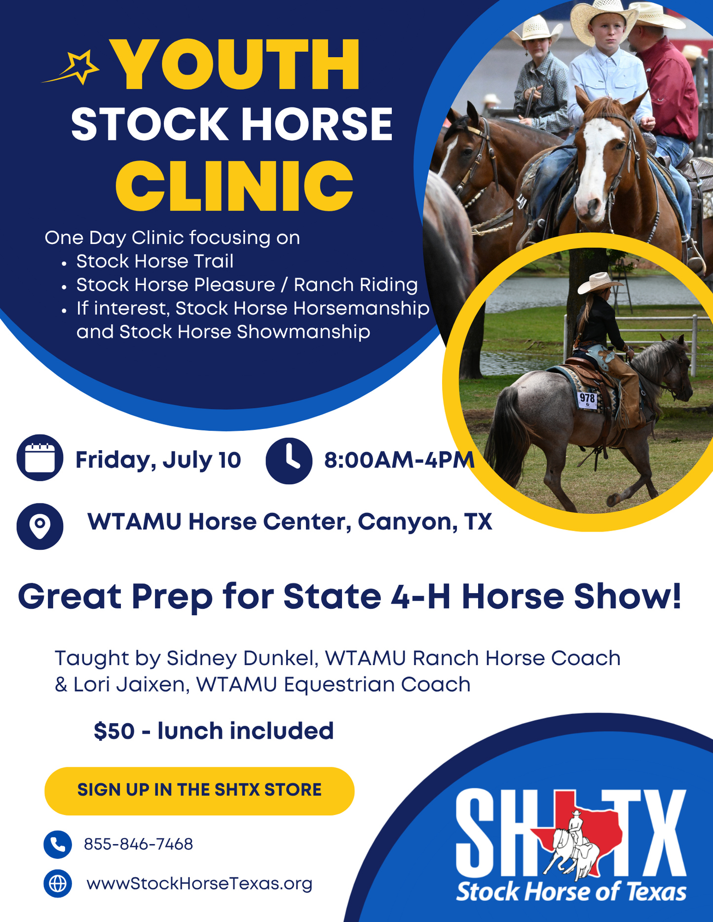 Youth Ranch Horse Clinic in Canyon, TX