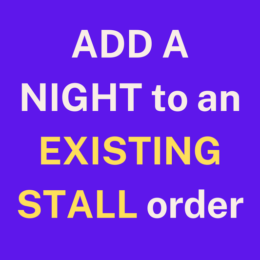 ADD a night to an EXISTING STALL RESERVATION