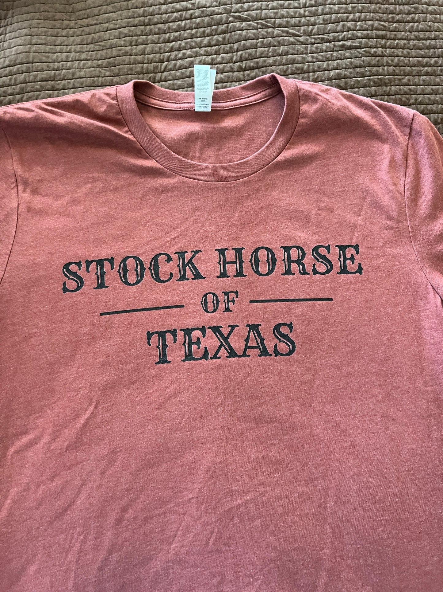 Rust Stock Horse of Texas unisex t-shirt